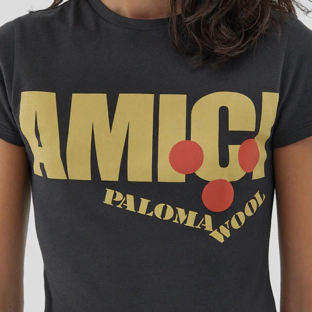 Paloma Wool Black AMICI Graphic Tee - Picture 2 of 6